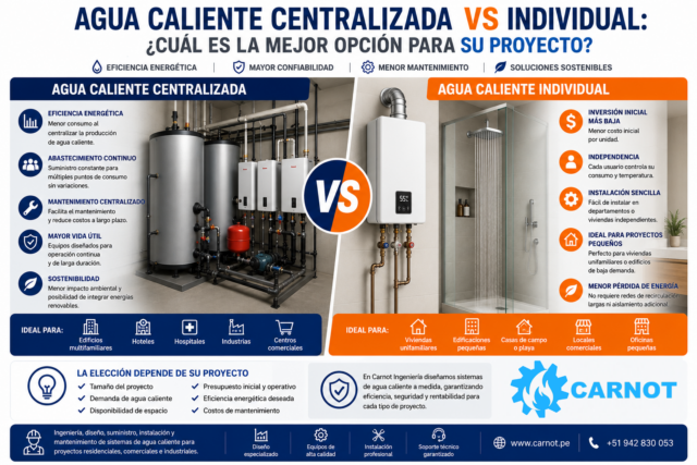 Agua Caliente Centralizada vs Individual: ¿Cuál es la Mejor Opción para su Proyecto?